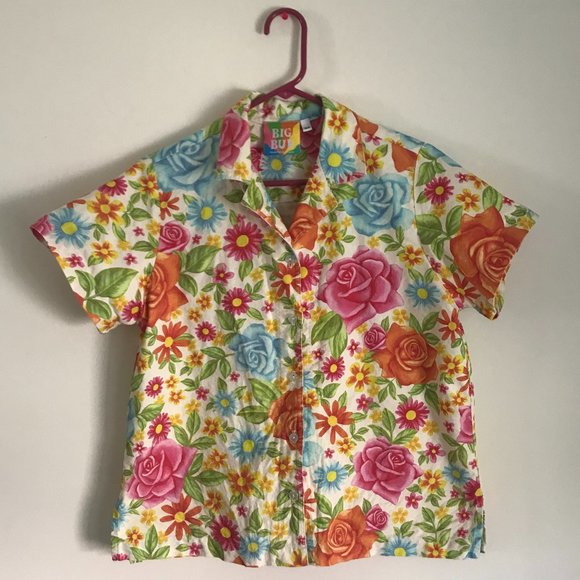 Big Bud Press Tops - Big Bud Press Pantry Button-Up in Vtg Wallpaper